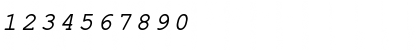 Download ER Kurier KOI8-R Italic Font Numeric Preview
