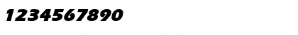 Download Ergoe-Mild Black Italic Font Numeric Preview