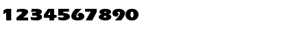 Download ErgoeBlackExpanded Regular Font Numeric Preview