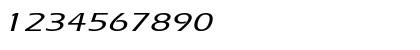 Download Eric Extended Italic Font Numeric Preview