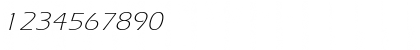 Download Eric Lite Extended Italic Font Numeric Preview