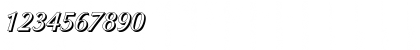 Download EricBeckerShadow Italic Font Numeric Preview