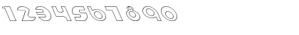 Download Espheres Hollow Lefty Regular Font Numeric Preview