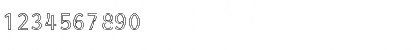Download Essay-Normal Hollow Regular Font Numeric Preview