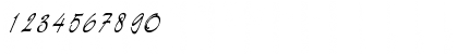 Download EstherBecker Regular Font Numeric Preview