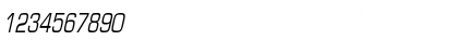 Download Eurasia Thin Italic Font Numeric Preview