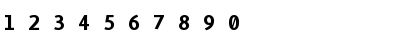 Download Eureka Mono Regular Font Numeric Preview