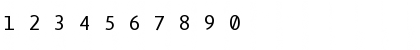 Download Eureka Mono Regular Font Numeric Preview