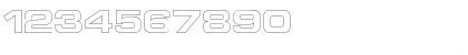 Download Euro Technic Extended Outline Bold Font Numeric Preview