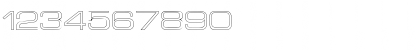 Download Euro Technic Extended Outline Regular Font Numeric Preview