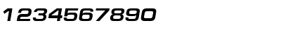Download EuropeExt Bold Italic Font Numeric Preview