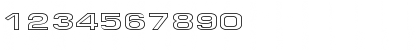 Download Eurose Wide-Hollow Regular Font Numeric Preview