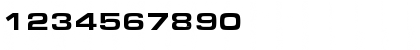 Download Eurostar Black Extended Regular Font Numeric Preview