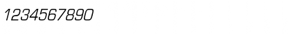 Download EurostileCndObl-Normal Regular Font Numeric Preview
