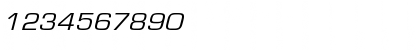 Download EurostileExtObl-Normal Regular Font Numeric Preview