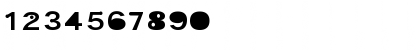 Download Evergreen Regular Font Numeric Preview
