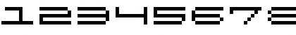 Download Exceed Regular Font Numeric Preview
