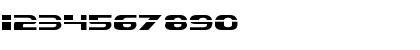 Download Excelsior Laser Regular Font Numeric Preview