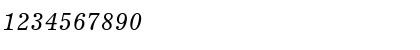 Download Excelsior LT Italic Font Numeric Preview