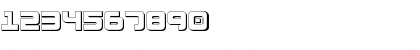 Download Exedore 3D Regular Font Numeric Preview