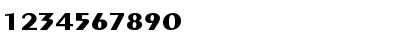 Download Exotic-Bold Wd Regular Font Numeric Preview