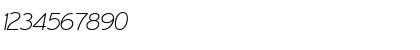 Download Expressway ExtraLight Italic Font Numeric Preview