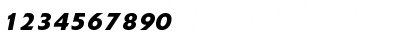 Download ExtensionBoldItalic Roman Font Numeric Preview