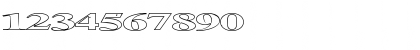 Download Extrano - Borde Regular Font Numeric Preview