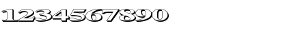 Download Extrano - Sombra Regular Font Numeric Preview