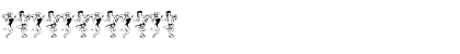 Download ExtravaDance Regular Font Numeric Preview