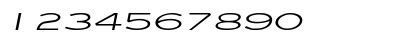 Download Eye glass Extended Italic Font Numeric Preview