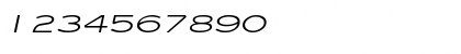 Download EyeglassWide Italic Font Numeric Preview
