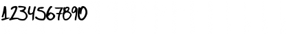 Download FAFERS Handwriting Font Regular Font Numeric Preview