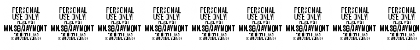 Download Jaymont PERSONAL Black Font Numeric Preview