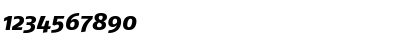 Download FagoNo ItalicExtrabold Font Numeric Preview
