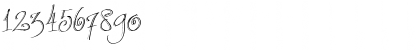 Download fancyPens Regular Font Numeric Preview