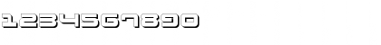 Download FatsansShadow Regular Font Numeric Preview