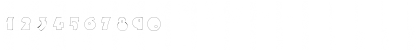 Download FatsoOutlineThin Regular Font Numeric Preview