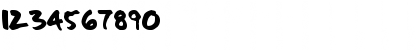 Download FATTIP Regular Font Numeric Preview