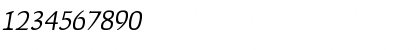 Download FaustLightItalic Roman Font Numeric Preview