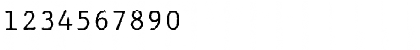 Download JMH Typewriter mono Regular Font Numeric Preview