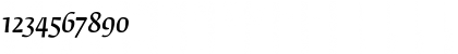 Download FedraSerifB Italic Font Numeric Preview