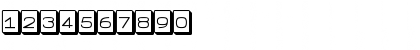 Download FeggoliteKeyed Regular Font Numeric Preview