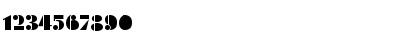 Download Feuilleton Regular Font Numeric Preview