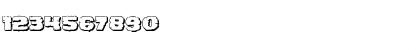 Download Jugger Rock Shadow Regular Font Numeric Preview