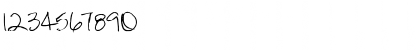 Download FG Dorotea Regular Font Numeric Preview