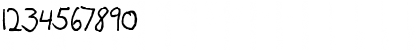 Download FG Lisa Regular Font Numeric Preview