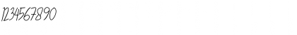 Download Justwinch Signature Demo Regular Font Numeric Preview