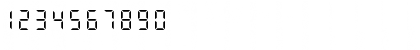 Download FILCD Normal Font Numeric Preview