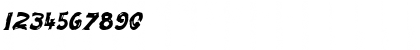 Download Fingerpaint Italic Font Numeric Preview